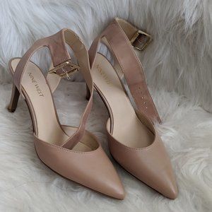 Ankle strap nude heels - Nine West